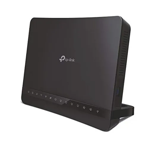 TP-Link Archer VR1210v Modem Router Evdsl Fino A 300Mbps, Wi-Fi AC1200Mbps Dual Band, Tele...