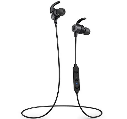 TaoTronics Cuffie Bluetooth 5.0 Auricolari Sportivi Wireless Magnetici aptX HD Audio 14 Or...