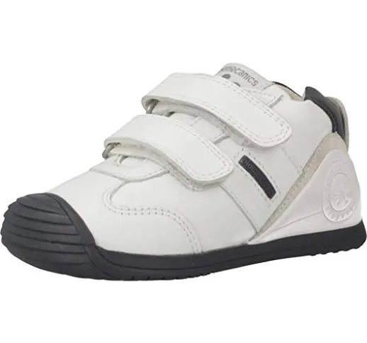 Biomecanics 151157-2, Pantofole Bambino, Bianco (Blanco Y Azul (Sauvage) F), 24 EU