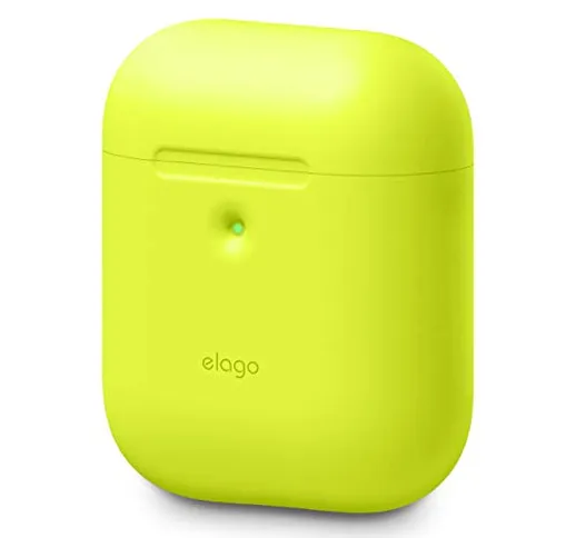 elago A2 Custodia Cover in Silicone Compatibile con AirPods 2 Case Wireless (LED anteriore...