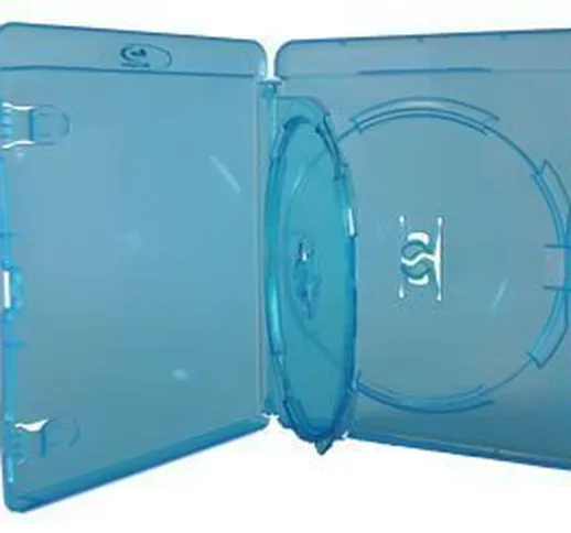 3 x custodia blu per Blu-Ray DVD Triple casi 3 dischi