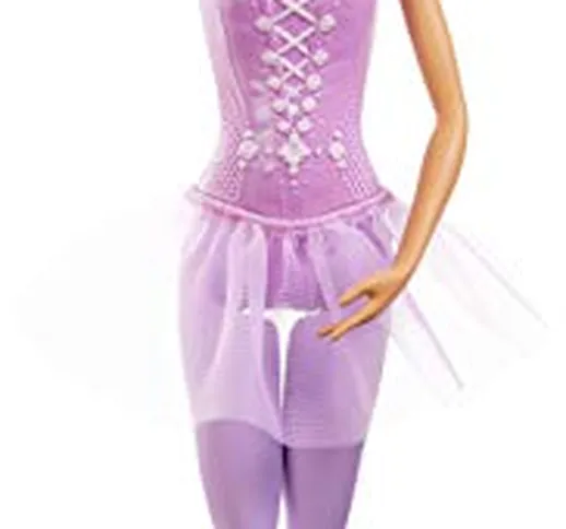 Barbie Ballerina Bambola Castana con Tutù, Giocattolo per Bambini 3+ Anni, GJL60