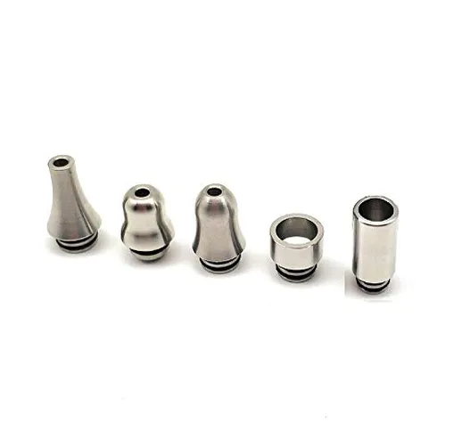 Koglee Vape 510 Drip Tip 5 in 1 Kit,Boquilla de acero inoxidable para el cigarrillo electr...