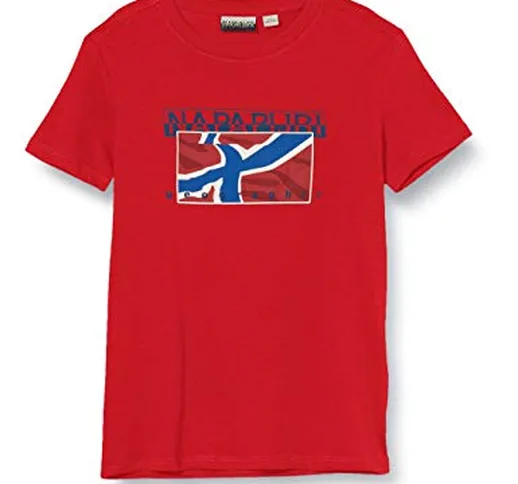 NAPAPIJRI K SALLYN T-Shirt, Rosso (Bright Red R471), 14 Anni Bambino