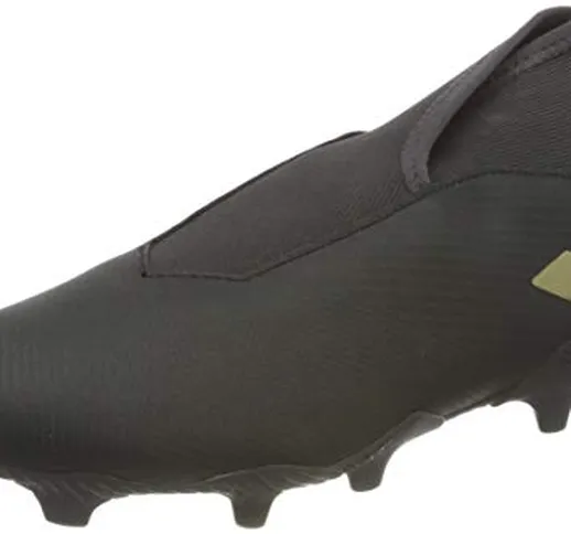 adidas Nemeziz 19.3 LL FG, Scarpe da Calcio Uomo, Core Black/Gold Met./Utility Black, 42 E...