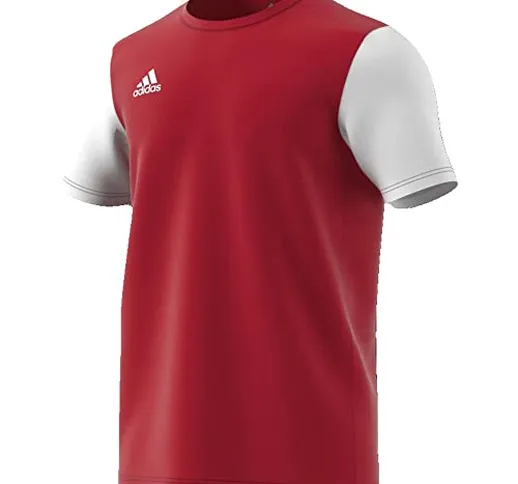 adidas ESTRO 19, Maglia da Calcio A Maniche Corte Unisex-Adulto, Power Red, XL