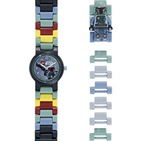 LEGO Star Wars 8020448 Orologio da polso componibile per bambini con cinturino a maglie e...