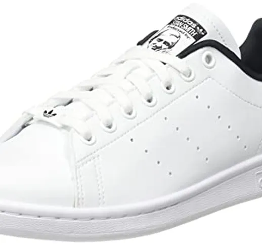 adidas Stan Smith, Scarpe da Ginnastica Uomo, Ftwr White/Ftwr White/Core Black, 36 2/3 EU