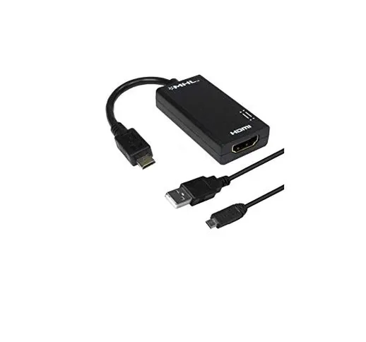 Aiino Cavo Adattatore MHL Micro-USB A HDMI, con Divisione Film, Video, Immagini, Giochi da...