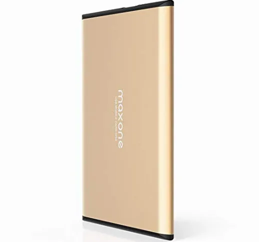 Hard disk esterno portatile da 2,5"USB 3.0/2.0 per laptop/PC/Xbox one / PS4 (2TB, Gold)