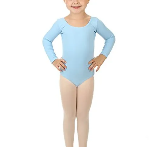 elowel | Leotard | Body | Costumi di Danza e Ginnastica | Ragazza | Bambini | Manica Lunga...