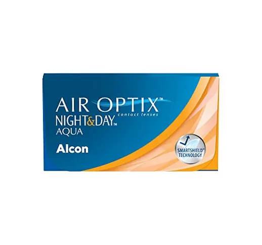 Air Optix Night & Day Aqua lenti a contatto mensili, 3 lenti, BC 8.4 mm, D 13.8 mm, 3.00 D...