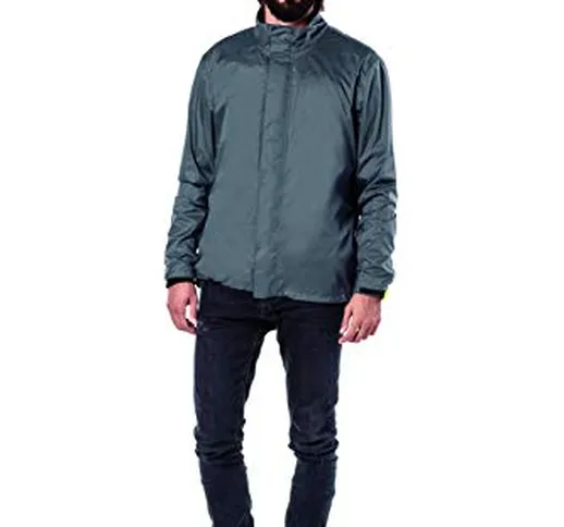 Tucano Urbano Nano Rain Alpha, Giacca Antipioggia Supercompattabile Unisex-Adulto, Antraci...