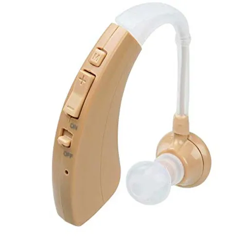 Audioactive Amplificatore acustico digitale ricaricabile leggero in colore beige con contr...