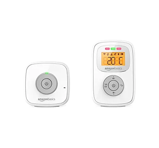 Amazon Basics - Baby Monitor DECT con visualizzazione della temperatura