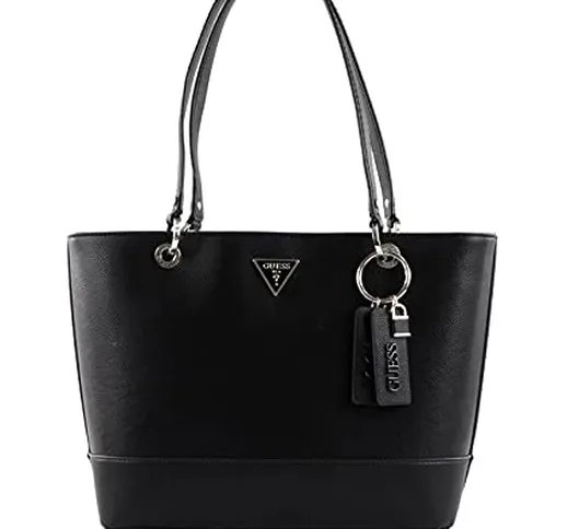 Guess Noelle Elite Tote, Borsa Donna, Black