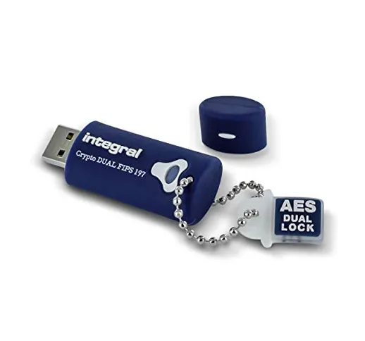 Integral 64GB Crypto Dual unità flash USB USB tipo A 3.0 (3.1 Gen 1) Blu
