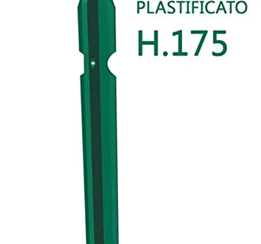 NEXTRADEITALIA CF da 10PZ Paletto a T PLASTIFICATO per recinzioni da GIARDINO, recinzione...