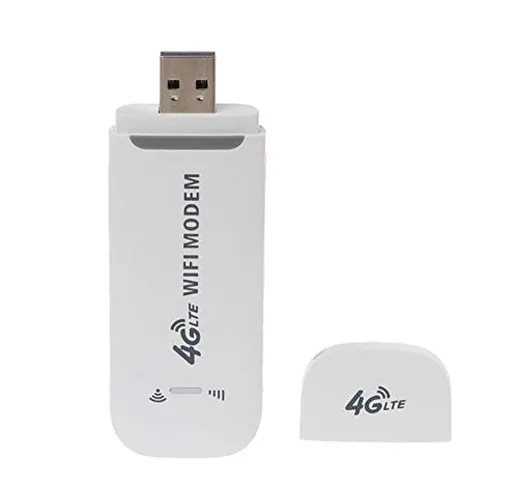 LZDseller01 - Dongle USB 4G, con slot per scheda SIM Wi-Fi Hotspot, adattatore di rete Mod...