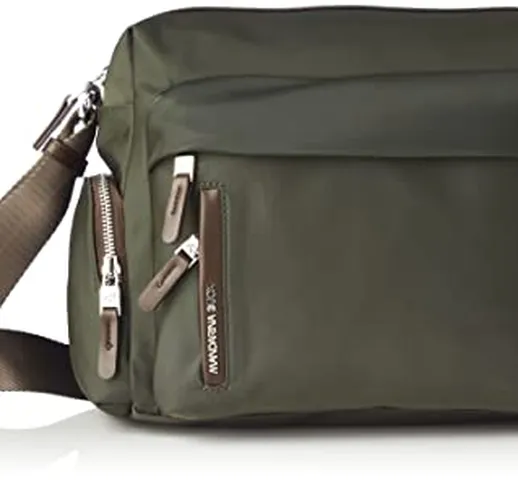 Mandarina Duck Hunter P10vct26, Borsa a Tracolla Donna, Verde (Loden), 37x25.5x16.5 (L x H...