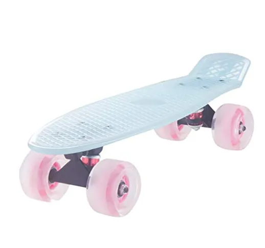 Topgrowth Skateboard Cruiser Fish Board Mini Cruiser Skateboard 57cm PU Ruote per Principi...