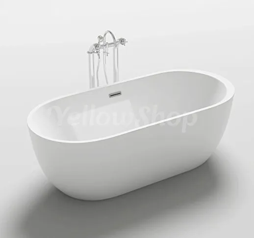 Yellowshop - Vasca Vasche Da Bagno Freestanding Modello One, Free Standing Design Moderno...