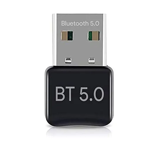 Adattatore Bluetooth, trasmettitore Bluetooth per PC – Adattatore Dongle 5.0 Bluetooth per...