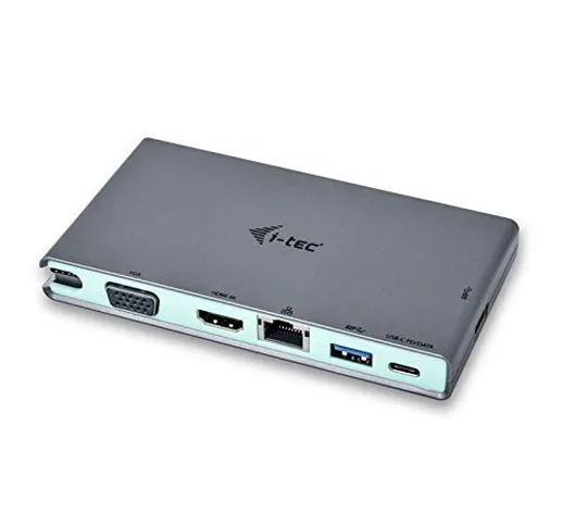 i-tec Docking Station USB-C 1x HDMI 4K Ultra HD o 1x VGA Full HD 1x Ethernet 2x USB 3.0 1x...