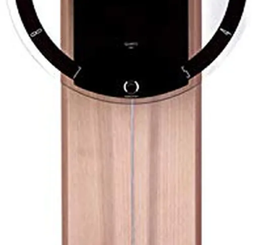 Zeit-Bar - Orologio a pendolo con movimento al quarzo, in vero legno e vetro, silenzioso
