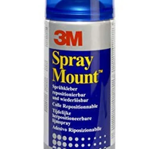 3M Adesivo Spray Mount/Bomboletta di Colla Spray, Trasparente, 400 ml