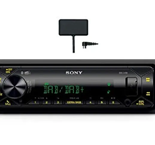 Sony DSX-B41KIT - Autoradio con Ricezione DAB/DAB+/FM ed Antenna DAB inclusa, Microfono Es...