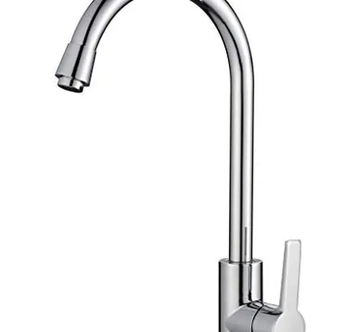 BONADE Rubinetto Miscelatore Cucina Rubinetto Lavello Lavabo con Fredda e Calda Girevole a...