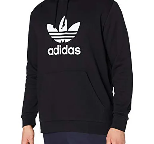 Adidas Trefoil HDE, Felpa con Cappuccio Uomo, Nero (Black), Medium (Taglia Produttore:M)