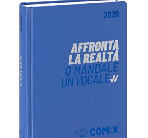 Comix Diario 2019/2020 datato 16 mesi, formato Standard 13x17.8 cm, nebulas blue scritta a...