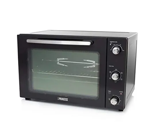 Princess DeLuxe Forno a Convezione 55l, 2000 V, 3 Lati di Rivestimento, 90-230 C, Pannello...