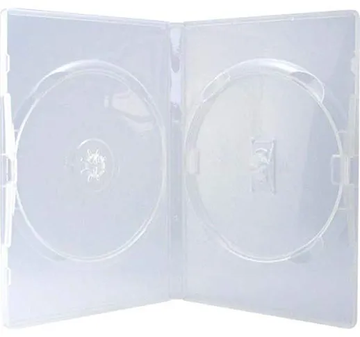 1 x Amaray doppia custodia per DVD (faccia sul viso) 14 mm dorso in confezione Dragon Trad...