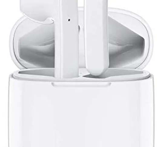 [Certificato MFi Apple] AirPods Wireless Earbuds, Cuffie wireless con controllo Touch, rid...