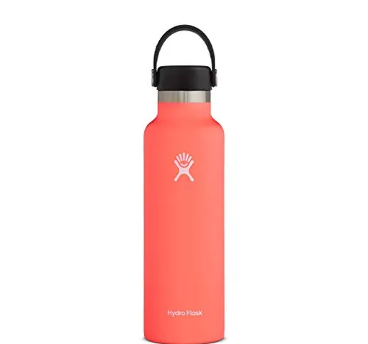 Hydro Flask Borraccia termica da 621 ml (21 oz) in acciaio inossidabile e isolamento sotto...