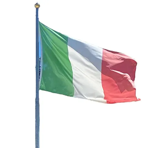 Bandiera Italia cm150x225 da Esterno Tessuto Pesante Stamina Nautica di 220gr. m² | NS Ban...