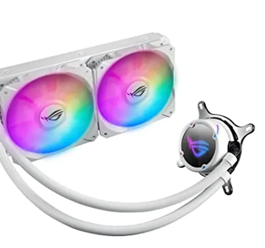 ASUS ROG STRIX LC 240 RGB White Edition, Cooler CPU All-in-One ROG, con Illuminazione Addr...