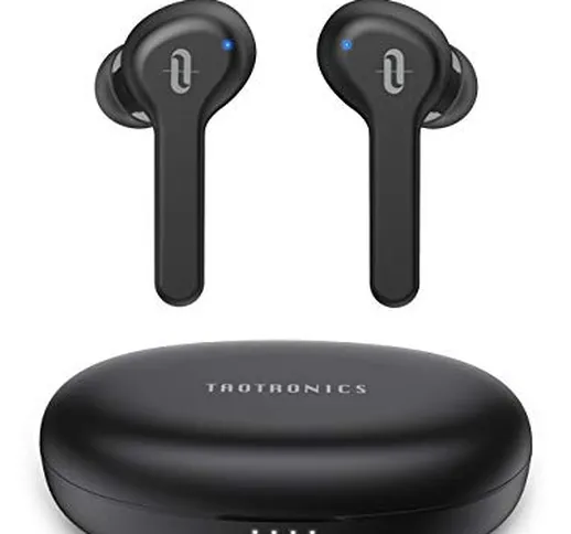 TaoTronics Auricolari Bluetooth 5.0 Cuffie Wireless TWS Riproduzione di 45 Ore IPX7 imperm...