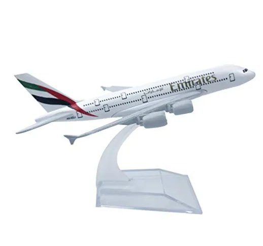 Xegood Modellino Aereo Airbus A380(1：400,16CM) per Decorazione,Raccolta o Regalo Dell'uff...