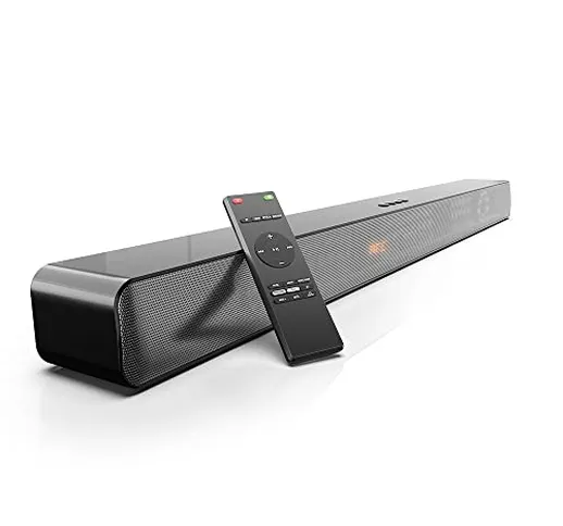 Soundbar 120W con Suono Surround 3D, Bluetooth 5.0, TV Soundbar Home Theatre con Altoparla...