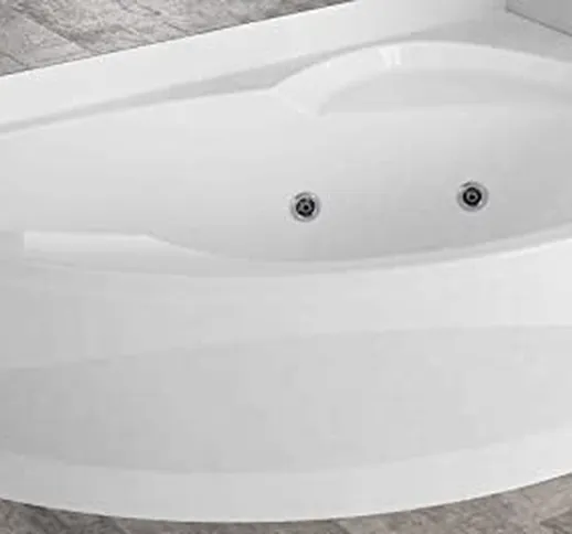 Vasca Bagno Idromassaggio Angolare Angolo Asimmetrica Novellini Vogue Hydro Disinfezione 1...