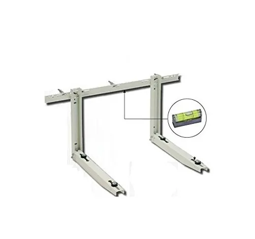 Staffa unità esterna climatizzatore CLASSIC - bracci 50 cm - portata 150 Kg - in acciaio s...