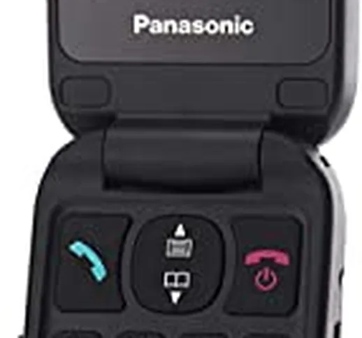 Panasonic KX-TU446EXR Telefono Cellulare Facilitato, Compatibile con Apparecchi Acustici,...