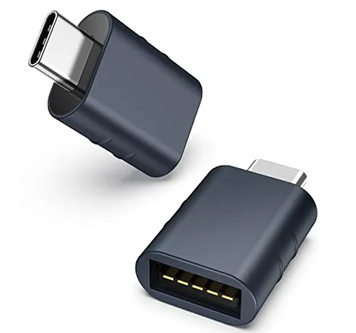 Syntech Adattatore da USB C a USB Confezione da 2 adattatori da USB C maschio a USB3 femmi...