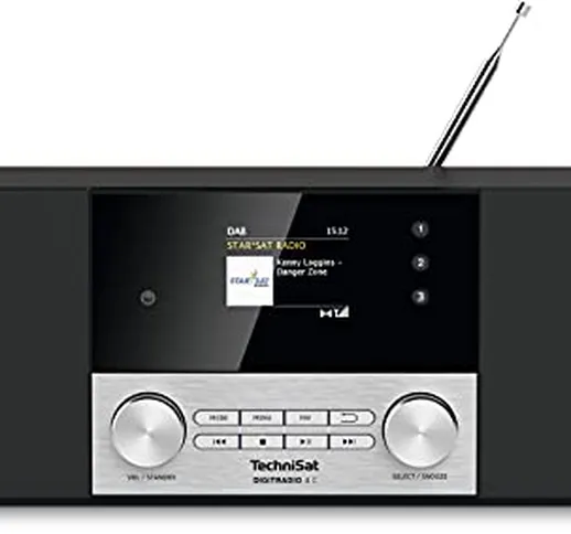 TechniSat DIGITRADIO 4 C - Radio digitale stereo (DAB+, FM, display a colori OLED, streami...