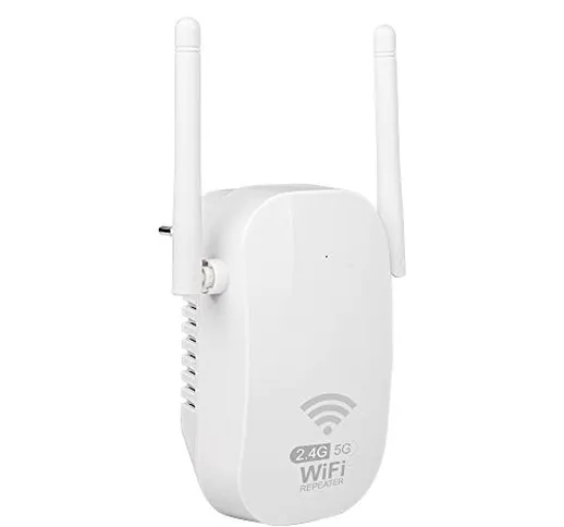 Kosiy Ripetitore WiFi Wireless 1200 Mbps 5GHz 2.4GHz Dual Band Ripetitore Segnale WiFi Cas...