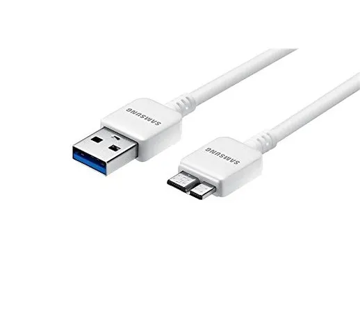 Samsung ET-DQ11Y1WEGWW Cavo Dati USB 3.0 per Galaxy Note 3, 21 Pin, Bianco